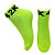 Meia Soquete Divertida 42 Km em Poliamida - Amarela Fluor det Preto - Imagem 1