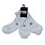 kit 3 Pares All Day Soquete Brancas em Poliamida - Imagem 1