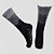 Meia Cano Médio Divertida em Poliamida Respingo - PRETO/CHUMBO/CINZA - Imagem 1