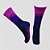 Meia Cano Médio Divertida em Poliamida Respingo - ROXO/PINK/MARINHO - Imagem 1