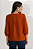 Camisa Feminina Manga 7/8 Com Decote V Ferrugem Mirasul - Imagem 2
