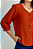 Camisa Feminina Manga 7/8 Com Decote V Ferrugem Mirasul - Imagem 4