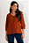 Camisa Feminina Manga 7/8 Com Decote V Ferrugem Mirasul - Imagem 1