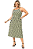 Vestido Midi De Alça Plus Size Secret Glam Verde Plus Rovitex - Imagem 1