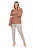 Legging Sintetico Rajado Suede Secret Glam - Imagem 4