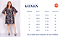 Vestido Plus Size Estampado Marinho Poliéster Casual Outono Mediplus - Imagem 2