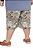 Bermuda Plus Size Moletom Estampada Cós Elástico - Imagem 4