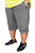 Bermuda Moletom Básica Bolso Com Zíper Plus Size HF - Imagem 6