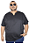 Camiseta Plus Size Bata Masculina Básica Elegante Algodão HF - Imagem 5