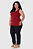 Regata Básica Feminina Plus Size Decote V Canelado Malwee - Imagem 7