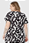 Blusa Ampla Feminina Plus Size Decote V Em Viscolinho Malwee - Imagem 5