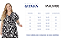 Blusa Ampla Feminina Plus Size Decote V Em Viscolinho Malwee - Imagem 3