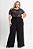 Blusa Manga Morcego Feminina Plus Size Preto Secret Glam - Imagem 5