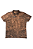 Camiseta Gola Polo Flores Fio a Fio Marrom Dockston - Imagem 1
