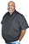 Camisa Social Manga Curta Extra Grande Plus Size Masculina HF - Imagem 2