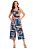 Macacão Estampado Feminino MediModas - Imagem 1