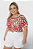 Blusa Feminina Plus Size Estampada Gola Retilínea Malha Canelada - Imagem 1