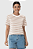 Blusa Feminina Listrada Manga Curta Em Algodão Malwee - Imagem 1