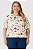 Blusa Feminina Plus Size Boxy Estampada Em Malha Viscolinho malwee - Imagem 2