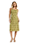 Vestido Feminino Midi Tropical Devorê Marialícia - Imagem 1