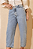 Calça Feminina Capri Barrel Algodão Assédio Jeans - Imagem 2