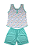 Pijama Estampado Sem Manga Tradicional Di Frangy - Imagem 2