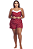 Short Doll Estampado Alça Fina Liganete Souza - Imagem 4