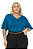 Blusa Meia Manga Viscose Tricot Plus Size Secret Glam - Imagem 2