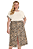 Saia Midi Plus Size em Viscotorcion Secret Glam - Imagem 1