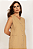 Vestido Linho Midi Botões Bege Mirasul - Imagem 3