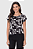 Blusa Feminina Manga Curta Estampa Digital Em Viscose Stretch Malwee - Imagem 1