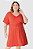 Vestido Feminino Plus Size Cadarço E Amarração Frontal Em Viscose Stretch Malwee - Imagem 1