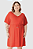 Vestido Feminino Plus Size Cadarço E Amarração Frontal Em Viscose Stretch Malwee - Imagem 5