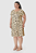 Vestido Feminino Plus Size Reto Estampa Digital Em Viscose Stretch Malwee - Imagem 4