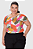 Blusa Feminina Plus Size Barra Mullet Estampa Digital Em Viscose Stretch Malwee - Imagem 4