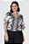 Blusa Feminina Plus Size Ampla Estampada Decote V Em Viscose Stretch Malwee - Imagem 1