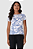 Blusa Básica Feminina Estampa Floral Manga Curta Em Malha Viscolinho Stretch Malwee - Imagem 5