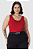 Regata Feminina Plus Size Decote U Alça Larga Em Viscose Stretch Malwee - Imagem 6