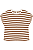 Blusa Feminina Em Ribana de Viscose Listrada Rovitex - Imagem 1