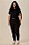 Blusa Feminina Plus Size Ampla Gola Retilínea Em Moletinho De Viscose Malwee - Imagem 4