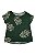 Blusa Feminina Mullet Manga Curta Slim Estampada Verde Malwee - Imagem 1