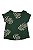 Blusa Feminina Mullet Manga Curta Slim Estampada Verde Malwee - Imagem 2