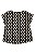 Blusa Feminina Mullet Manga Curta Slim Estampada Marrom Malwee - Imagem 2