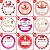500 Adesivos Bolo de Pote Perfsonalizado 4x4cm - Imagem 3
