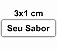 3500 Adesivos Sabores Personalizado 3x1cm - Imagem 1