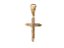 MB 0849 Pingente crucifixo com imagem BRUNA Semi Jóias - Imagem 1