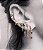 BB 3263 Brinco "Ear Cuff" Navetes Zirconias Coloridas Grande BRUNA Semijoias - Imagem 2