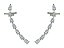 BB 2858 Brinco "Ear Cuff" Navetes Zirconia 4cm BRUNA Semijoias - Imagem 1
