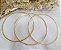 BP 0532 Bracelete Kit 3 Aros (Argolas Finas) c/ 7CM BRUNA Semijóias - Imagem 2