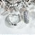BQF2568 Brinco Argola 1,8cm Bojuda Cravejada Zirconia Folheada a Prata QUALITÁ Semijoias - Imagem 3